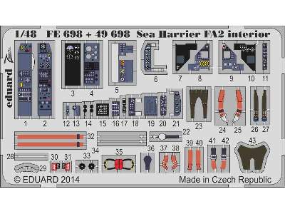 Sea Harrier FA2 interior S. A. 1/48 - Kinetic - zdjęcie 2