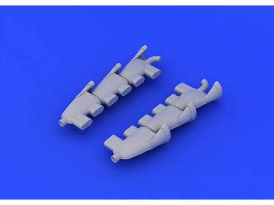 Spitfire Mk. V exhaust stacks fishtail 1/48 - Airfix - zdjęcie 1