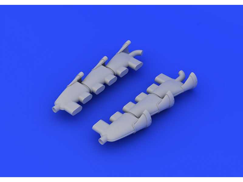 Spitfire Mk. V exhaust stacks fishtail 1/48 - Airfix - zdjęcie 1