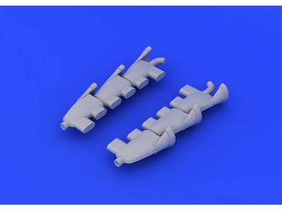 Spitfire Mk. V exhaust stacks fishtail 1/48 - Airfix - zdjęcie 2