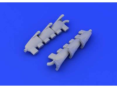 Spitfire Mk. V exhaust stacks fishtail 1/48 - Airfix - zdjęcie 5