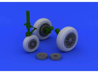 F-104 undercarriage wheels late 1/32 - Italeri - zdjęcie 3