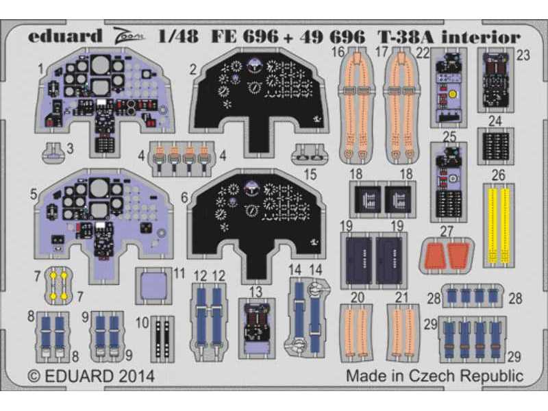 T-38A interior S. A. 1/48 - Trumpeter - zdjęcie 1 T-38A interior S. A. 1/48 - Trumpeter - zdjęcie 1