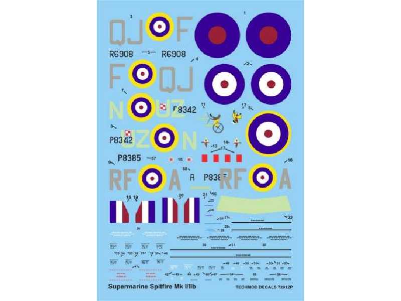 Kalkomania - Supermarine Spitfire Mk I/IIB - zdjęcie 1