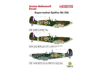 Kalkomania - Supermarine Spitfire Mk I/IIB - zdjęcie 2