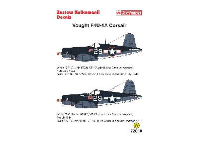 Kalkomania - Vought F4U-1A Corsair - zdjęcie 2