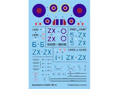 Kalkomania - Supermarine Spitfire Mk.IX - zdjęcie 1