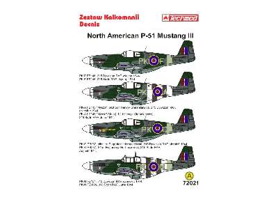 Kalkomania -  North American P-51 Mustang III - zdjęcie 2