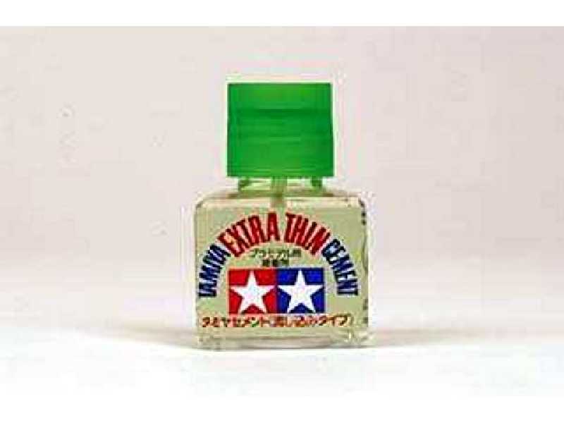 Klej Tamiya Extra Thin Cement z pędzelkiem 40 ml - zdjęcie 1 Klej Tamiya Extra Thin Cement z pędzelkiem 40 ml - zdjęcie 1
