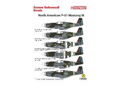 Kalkomania - North American P-51 Mustang III - zdjęcie 2