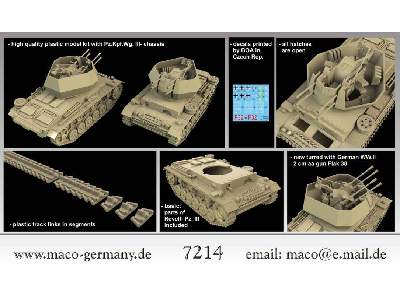 Flakpanzer III Wirbelwind - (2cm flakvierling 38) - zdjęcie 2