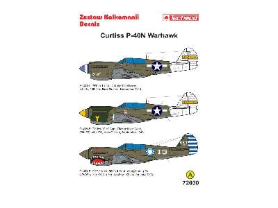 Kalkomania - Curtiss P-40N-5 Warhawk - zdjęcie 2