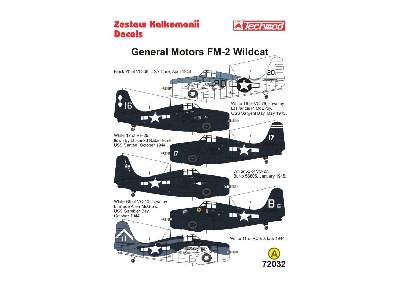 Kalkomania - General Motors FM-2 Wildcat - zdjęcie 2