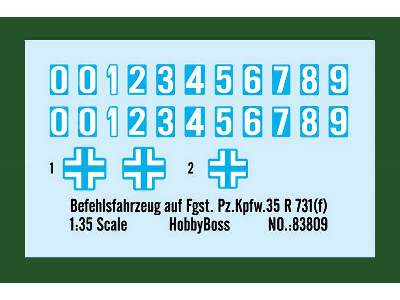 Befehlsfahrzeug auf Fgst. Pz.Kpfw.35 R 731(f) - zdjęcie 3