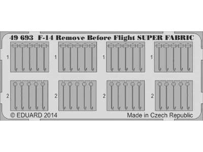 F-14 Remove Before Flight SUPER FABRIC 1/48 - Eduard - zdjęcie 1
