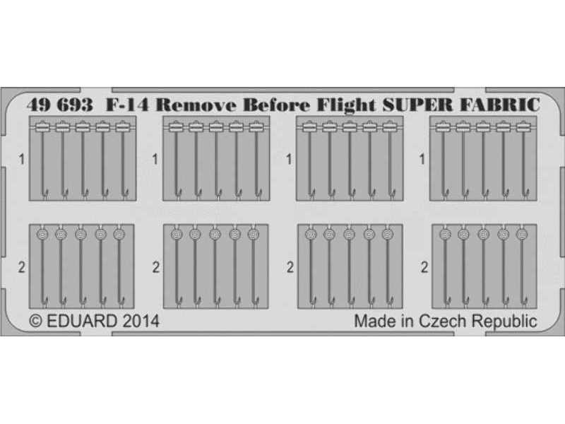 F-14 Remove Before Flight SUPER FABRIC 1/48 - Eduard - zdjęcie 1 F-14 Remove Before Flight SUPER FABRIC 1/48 - Eduard - zdjęcie 1