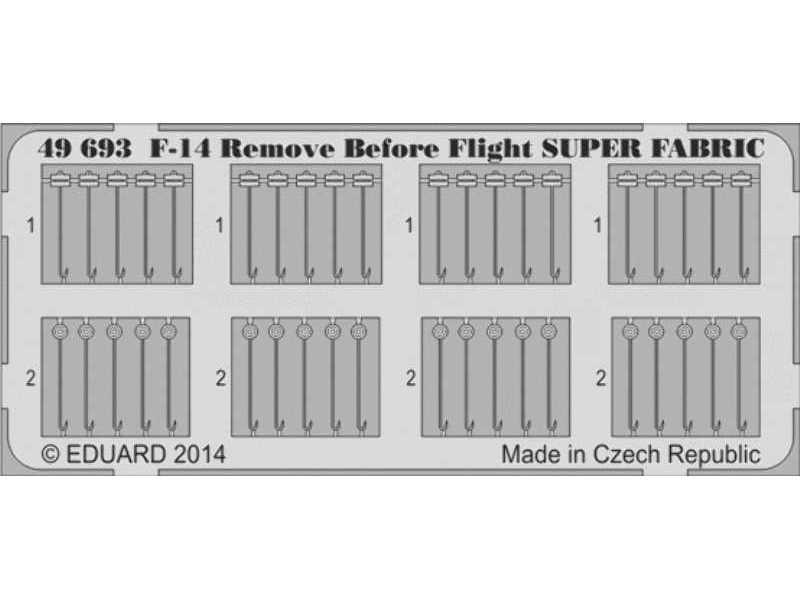 F-14 Remove Before Flight SUPER FABRIC 1/48 - Eduard - zdjęcie 1