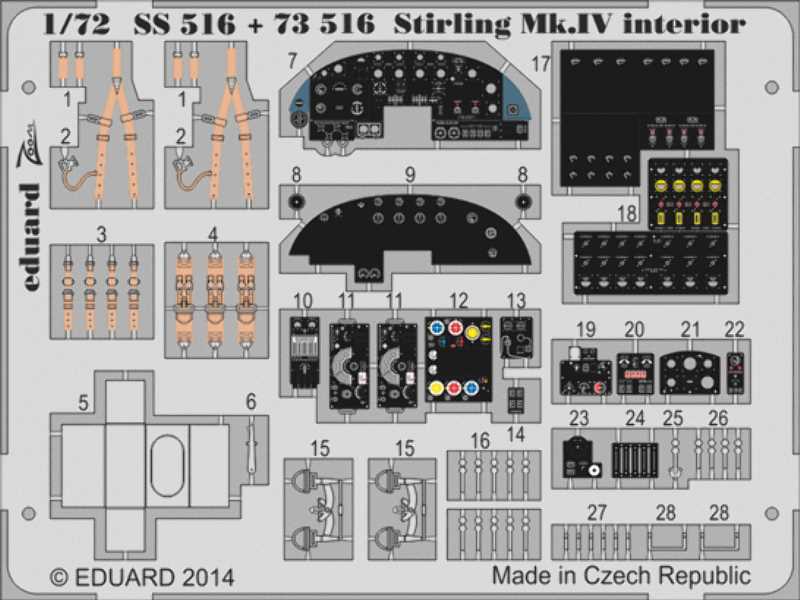 Stirling Mk. IV interior S. A. 1/72 - Italeri - zdjęcie 1 Stirling Mk. IV interior S. A. 1/72 - Italeri - zdjęcie 1