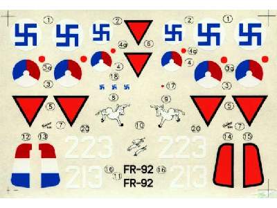 Kalkomania - Fokker D.XXI - zdjęcie 1