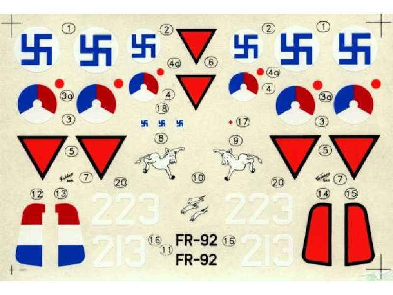 Kalkomania - Fokker D.XXI - zdjęcie 1