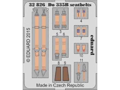 Do 335B seatbelts 1/32 - Hong Kong Models - zdjęcie 1