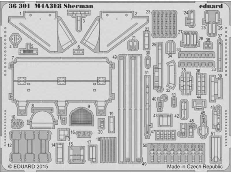 M4A3E8 Sherman 1/35 - Tamiya - zdjęcie 1