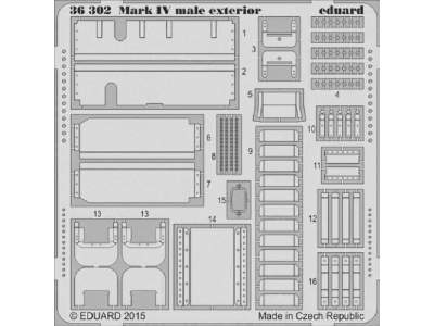 Mark IV male exterior 1/35 - Tamiya - zdjęcie 1