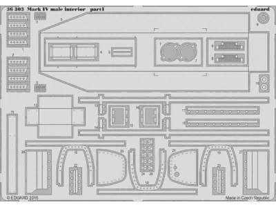 Mark IV male interior 1/35 - Tamiya - zdjęcie 1