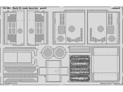 Mark IV male interior 1/35 - Tamiya - zdjęcie 2