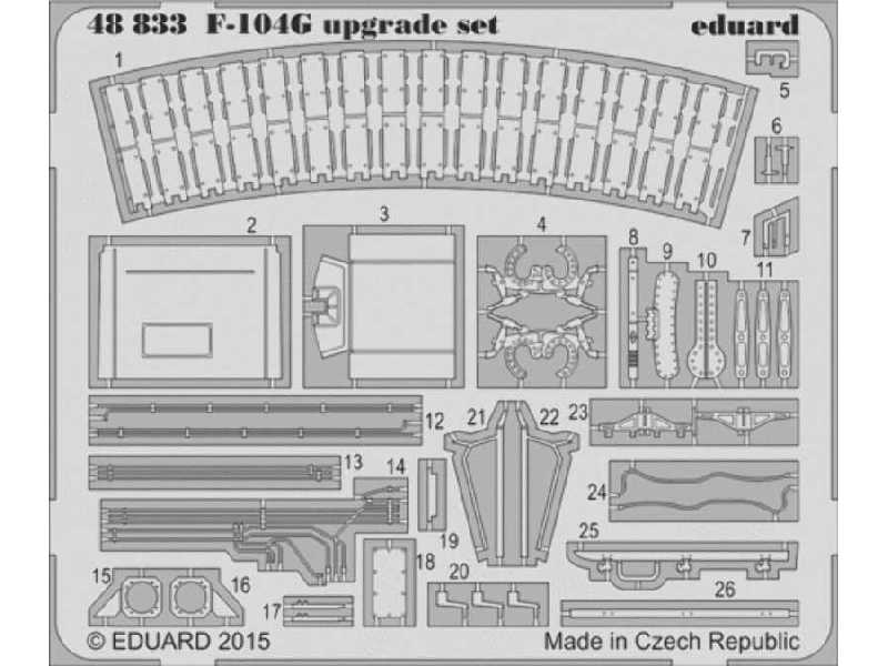 F-104G upgrade set 1/48 - Eduard - zdjęcie 1 F-104G upgrade set 1/48 - Eduard - zdjęcie 1