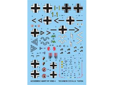 Kalkomania - Messerschmitt Bf 109E-4 - zdjęcie 1