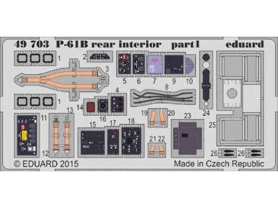 P-61B rear interior S. A. 1/48 - Great Wall Hobby - zdjęcie 1