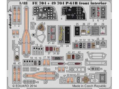 P-61B front interior S. A. 1/48 - Great Wall Hobby - zdjęcie 1