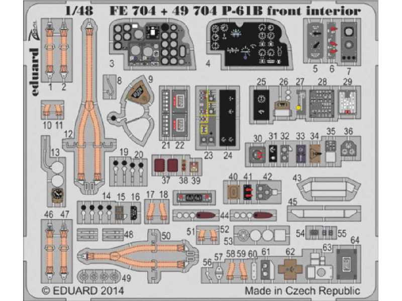 P-61B front interior S. A. 1/48 - Great Wall Hobby - zdjęcie 1