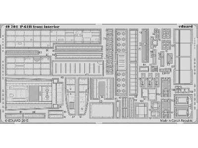 P-61B front interior S. A. 1/48 - Great Wall Hobby - zdjęcie 2