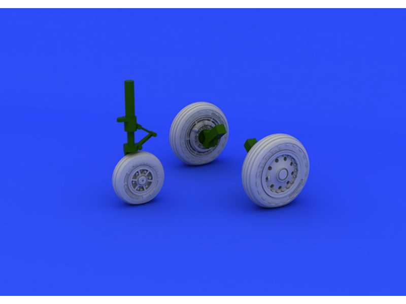 F-104 undercarriage wheels early 1/48 - Hasegawa - zdjęcie 1