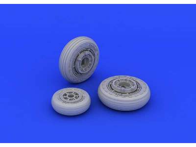 F-104 undercarriage wheels early 1/48 - Hasegawa - zdjęcie 3