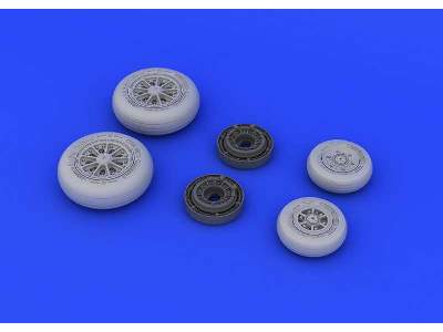 F-104 undercarriage wheels late 1/48 - Hasegawa - zdjęcie 4