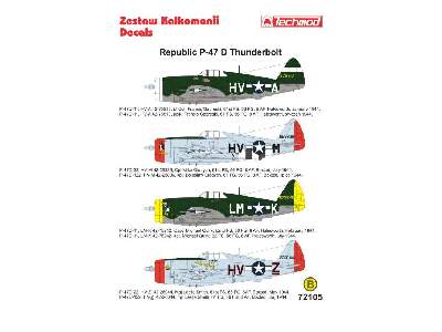 Kalkomania -  Republic P-47D Thunderbolt - zdjęcie 2