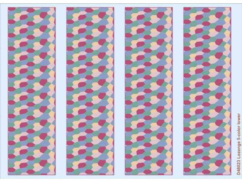 Lozenge 5-color lower 1/48 - zdjęcie 1 Lozenge 5-color lower 1/48 - zdjęcie 1