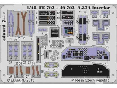 A-37A interior S. A. 1/48 - Trumpeter - zdjęcie 1