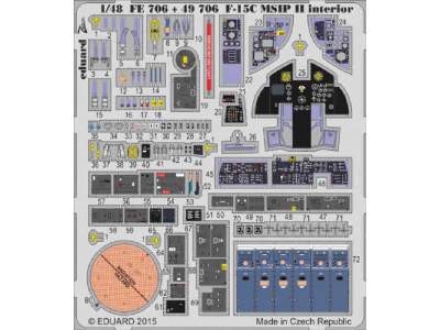 F-15C MSIP II interior S. A. 1/48 - Great Wall Hobby - zdjęcie 1