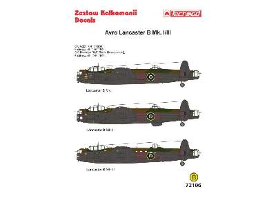 Kalkomania - Avro Lancaster B.I - zdjęcie 2