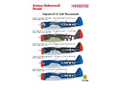 Kalkomania - Republic P-47D/M Thunderbolt - zdjęcie 2