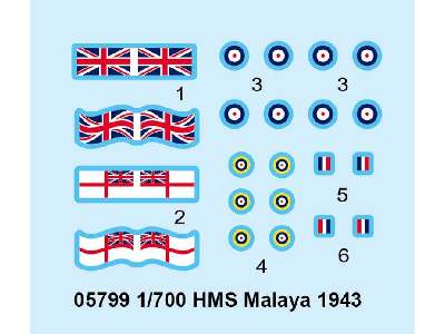 HMS Malaya 1943 pancernik brytyjski - zdjęcie 5