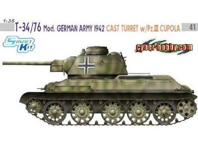 T-34/76 Mod. German Army 1942 Cast Turret w/ Pz III Cupola - zdjęcie 2