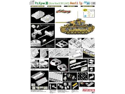 Pz.Kpw.III Panzer III 5cm Kw.K.39 L/60 Ausf.L Tp - zdjęcie 2