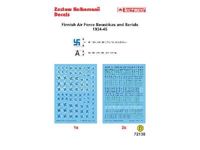 Kalkomania - Swastyki lotnictwa fińskiego 1934-45  - zdjęcie 2