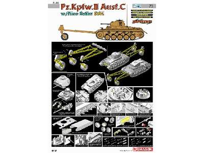 Pz.Kpfw.II Ausf.C Panzer II w/Mine Roller DAK - zdjęcie 2