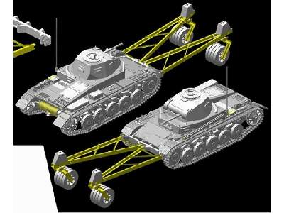 Pz.Kpfw.II Ausf.C Panzer II w/Mine Roller DAK - zdjęcie 4